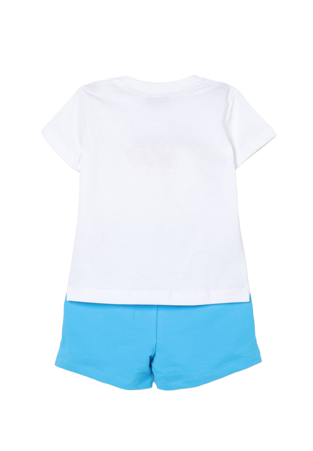 Completo bianco-celeste per neonato