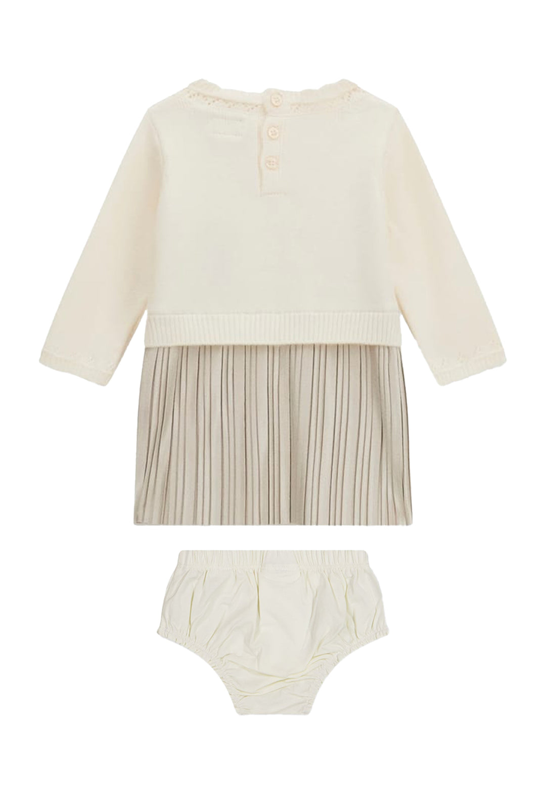 Vestito crema per neonata