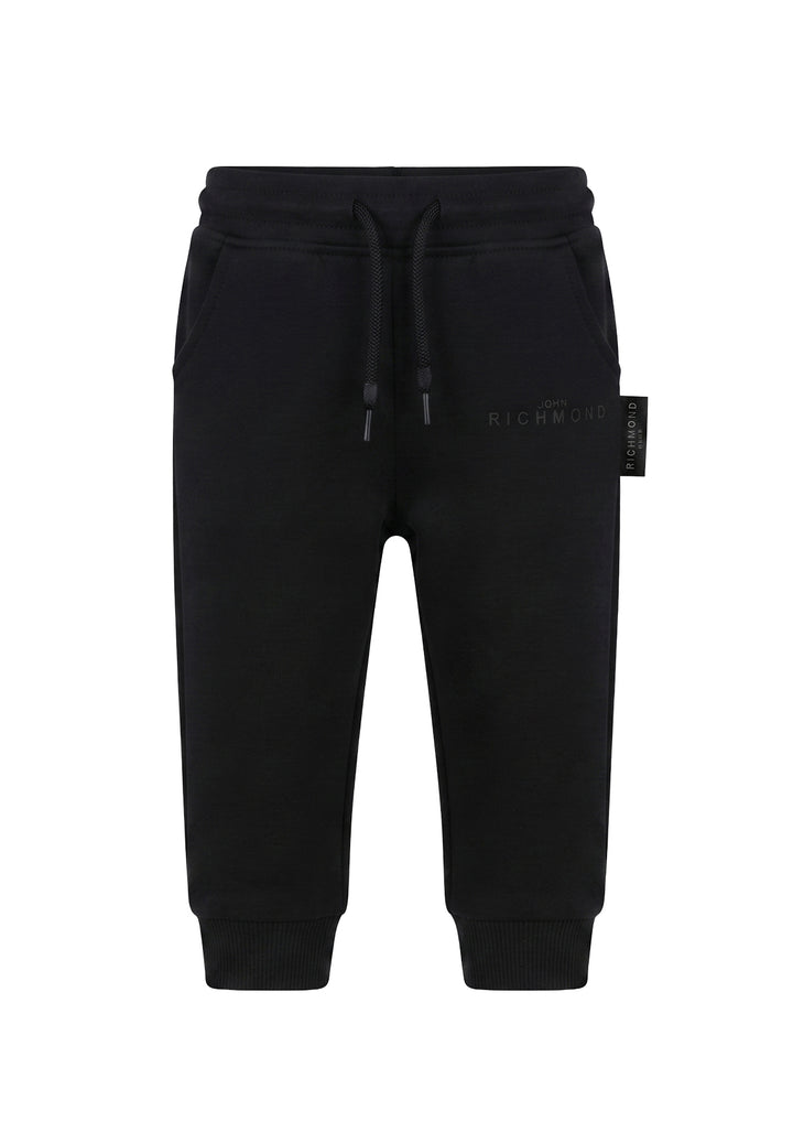 Pantalone felpa nero per neonato