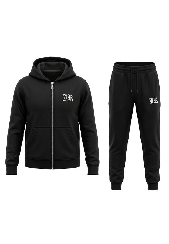Completo felpa nero per bambino