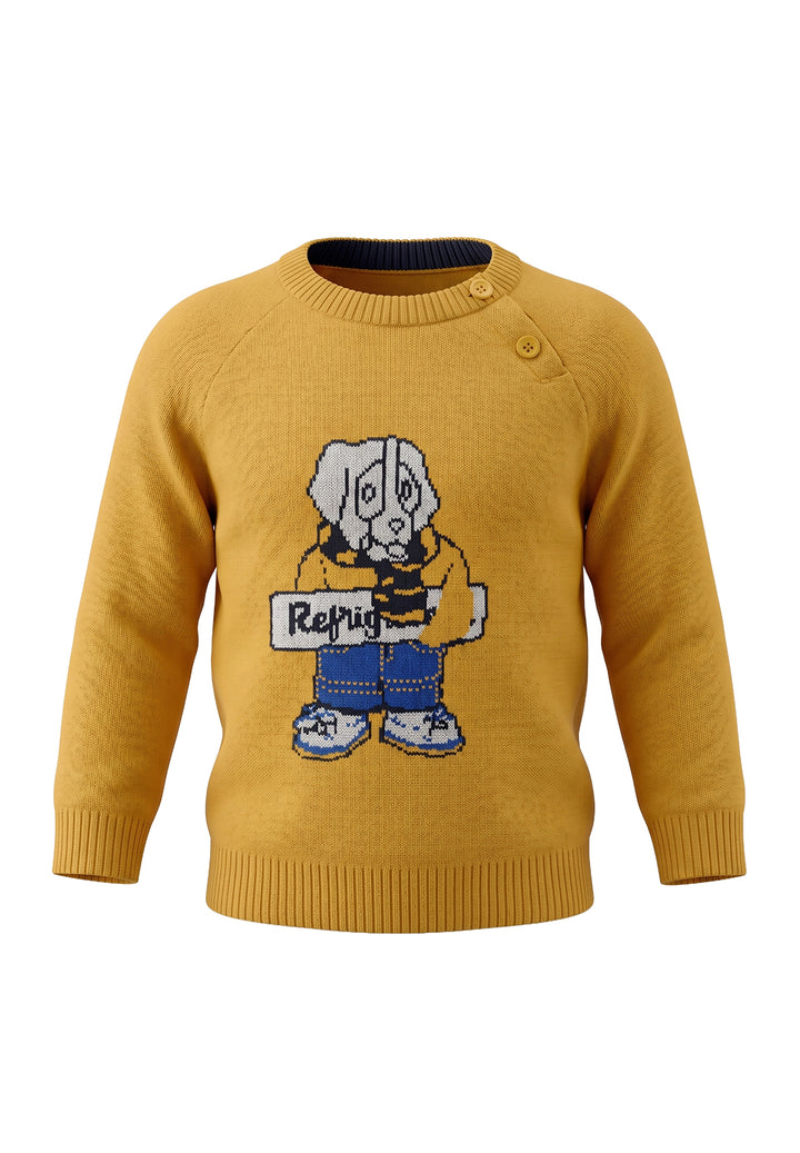 Maglione senape per neonato