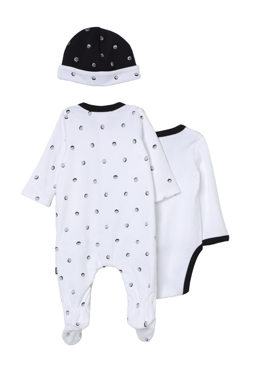 Set tutina 3 pz bianco per neonato