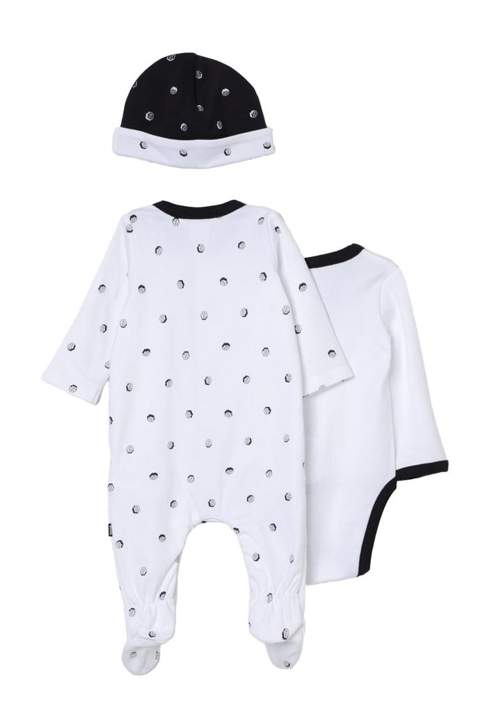 Set tutina 3 pz bianco per neonato