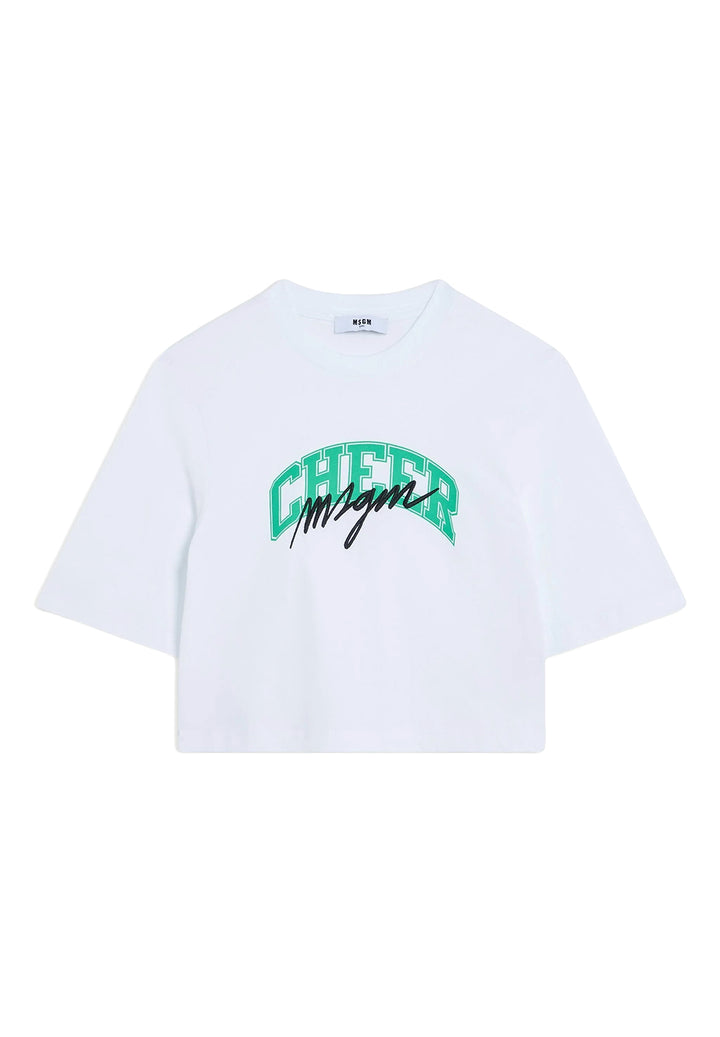 T-shirt verde per bambina