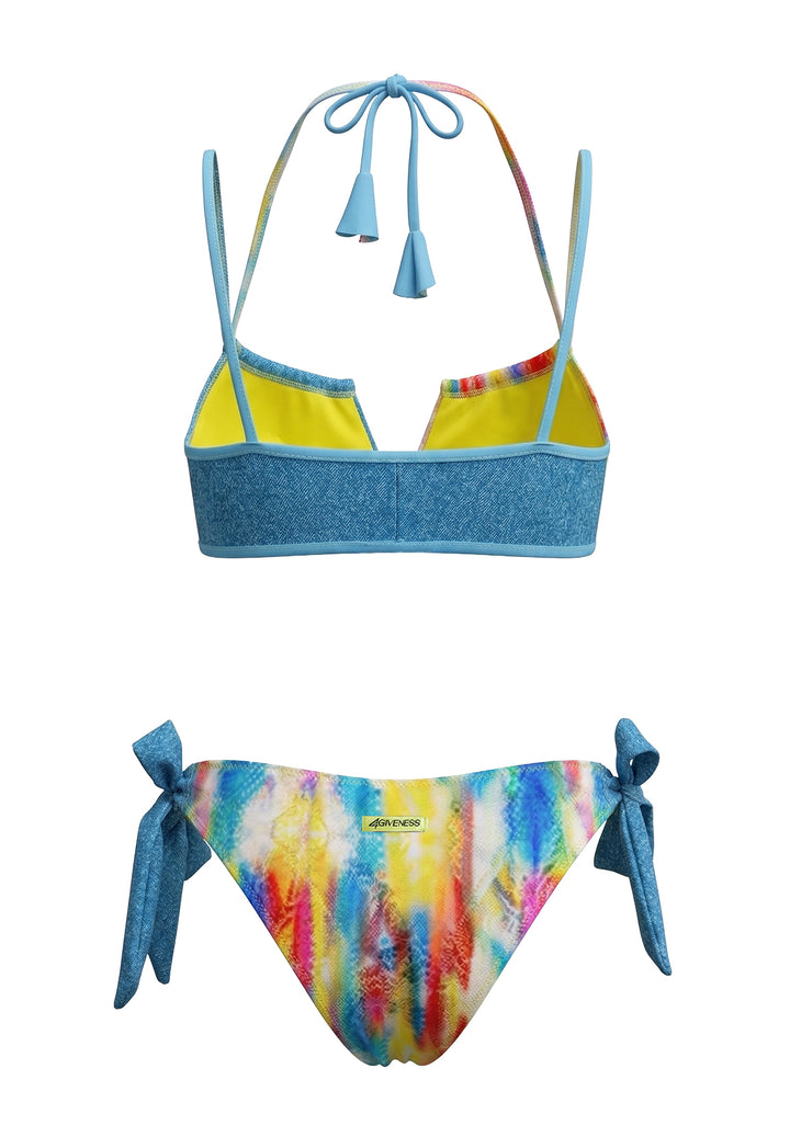 Costume bikini multicolor per bambina