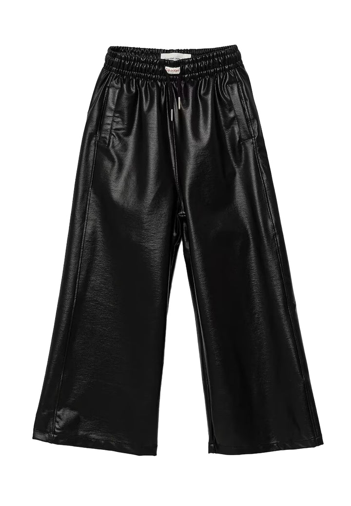 Pantalone ecopelle per bambina