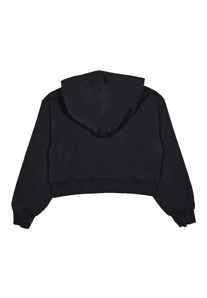 Black hooded sweatshirt for girls