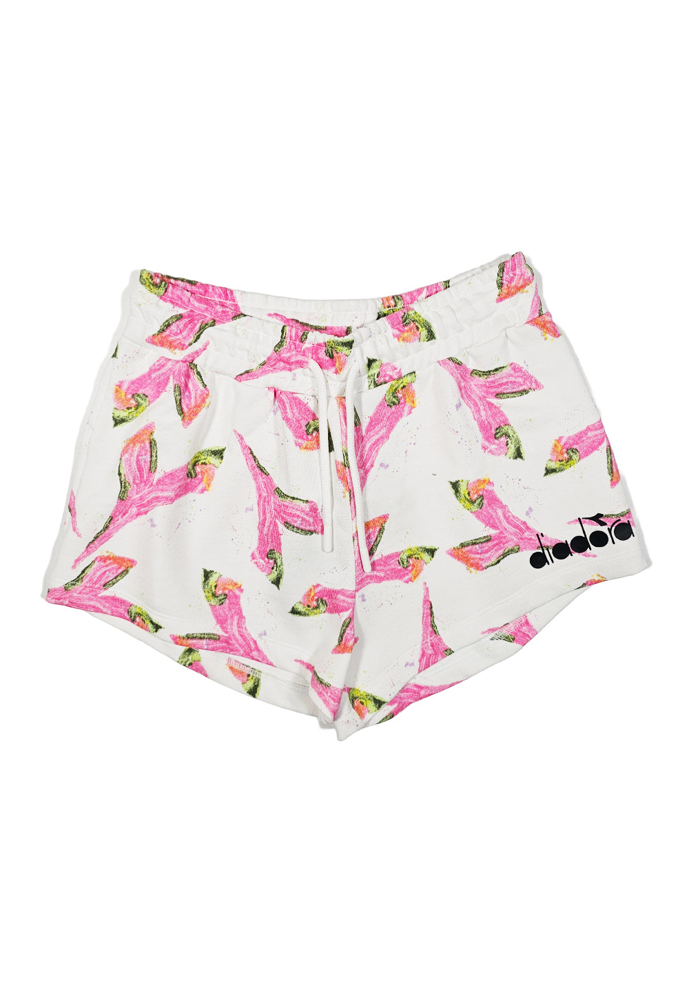 Short felpa bianco-rosa per bambina - Primamoda kids