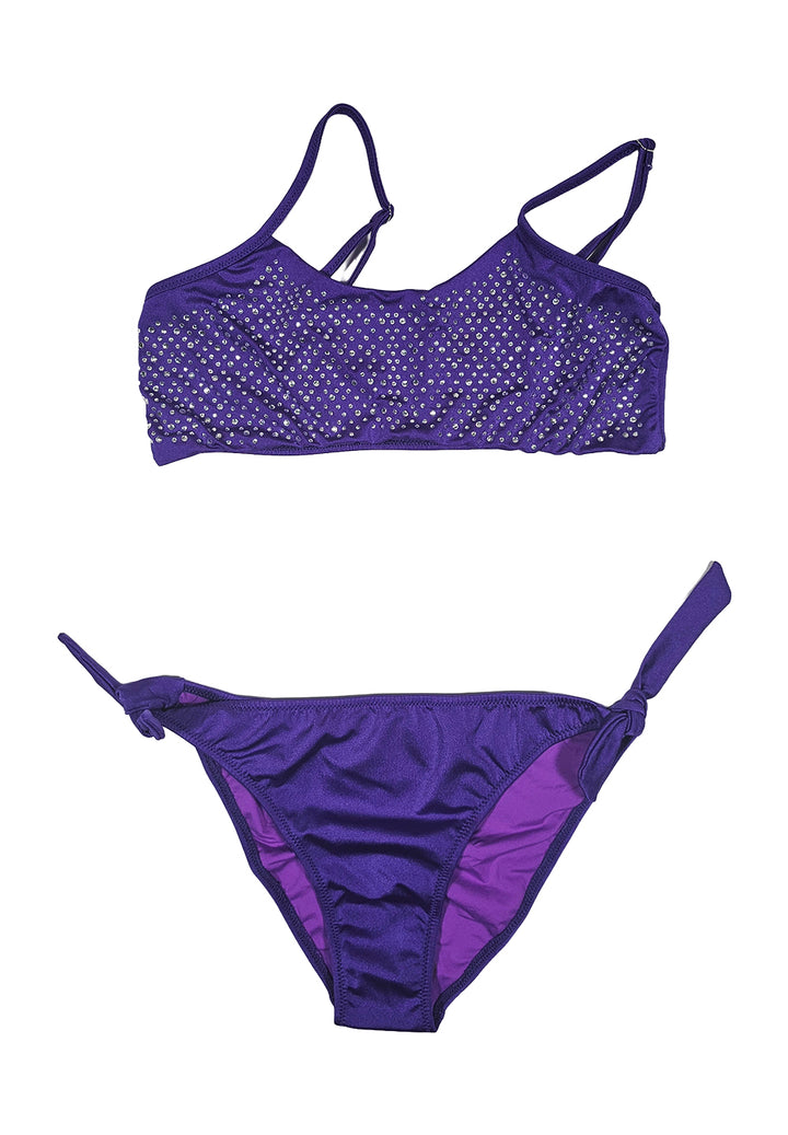 Costume bikini viola per bambina