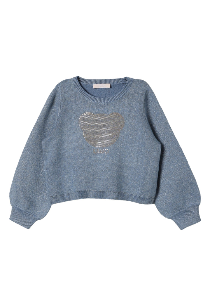 Maglione celeste per bambina