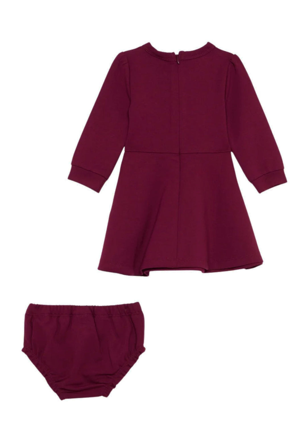 Vestito bordeaux per neonata