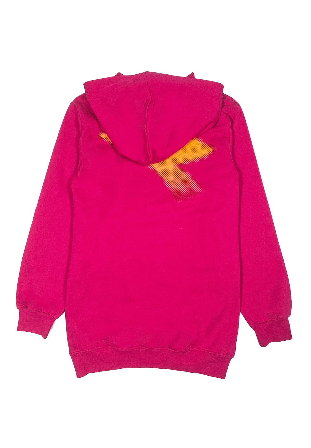 Fuchsia sweatshirt dress for girls