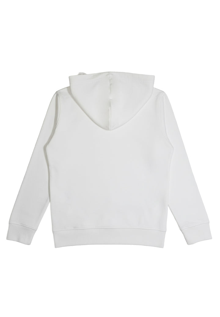 Felpa cappuccio bianca per bambino
