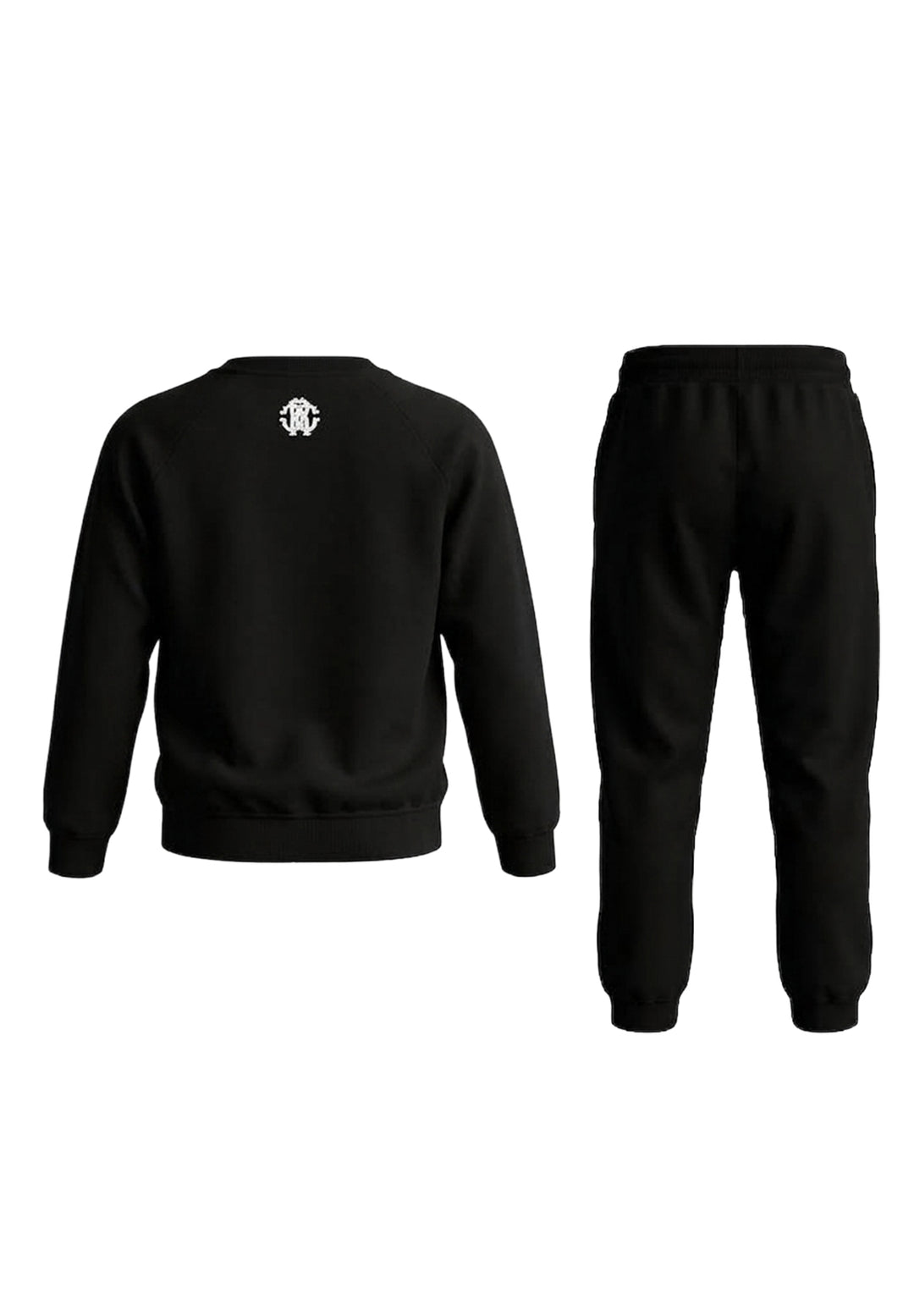 Completo felpa nero per bambino