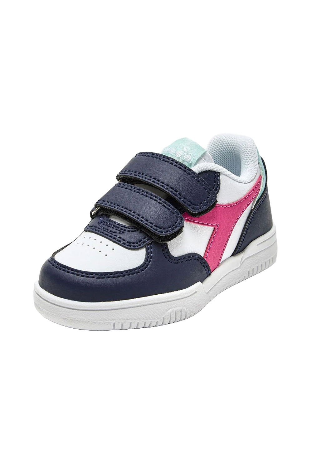 White-fuchsia shoes for newborn girls