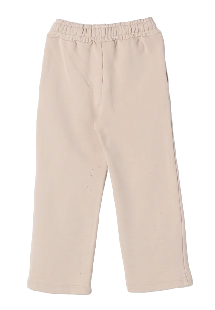 Pantalone felpa beige per bambino