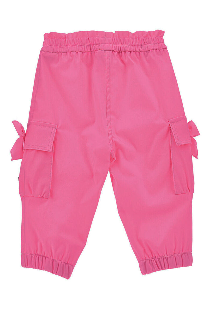 Pantalone cargo fuxia per neonata