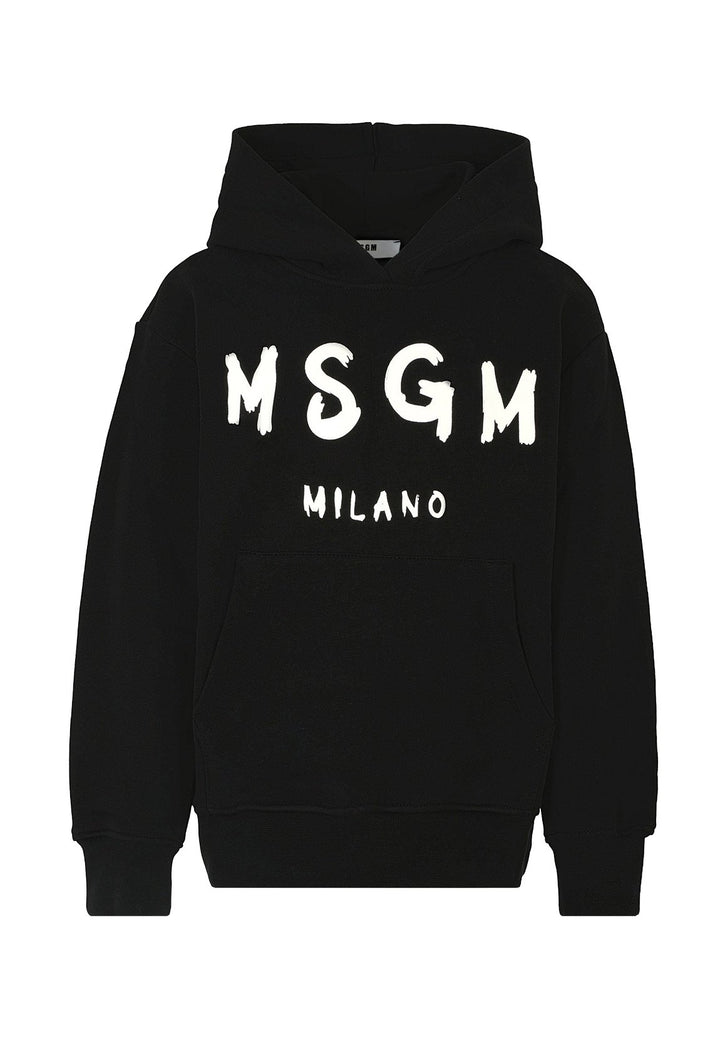 Felpa cappuccio nera unisex