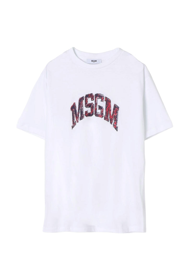 T-shirt bianca per bambina