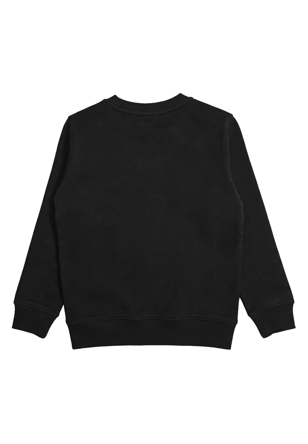 Felpa girocollo nera per bambino