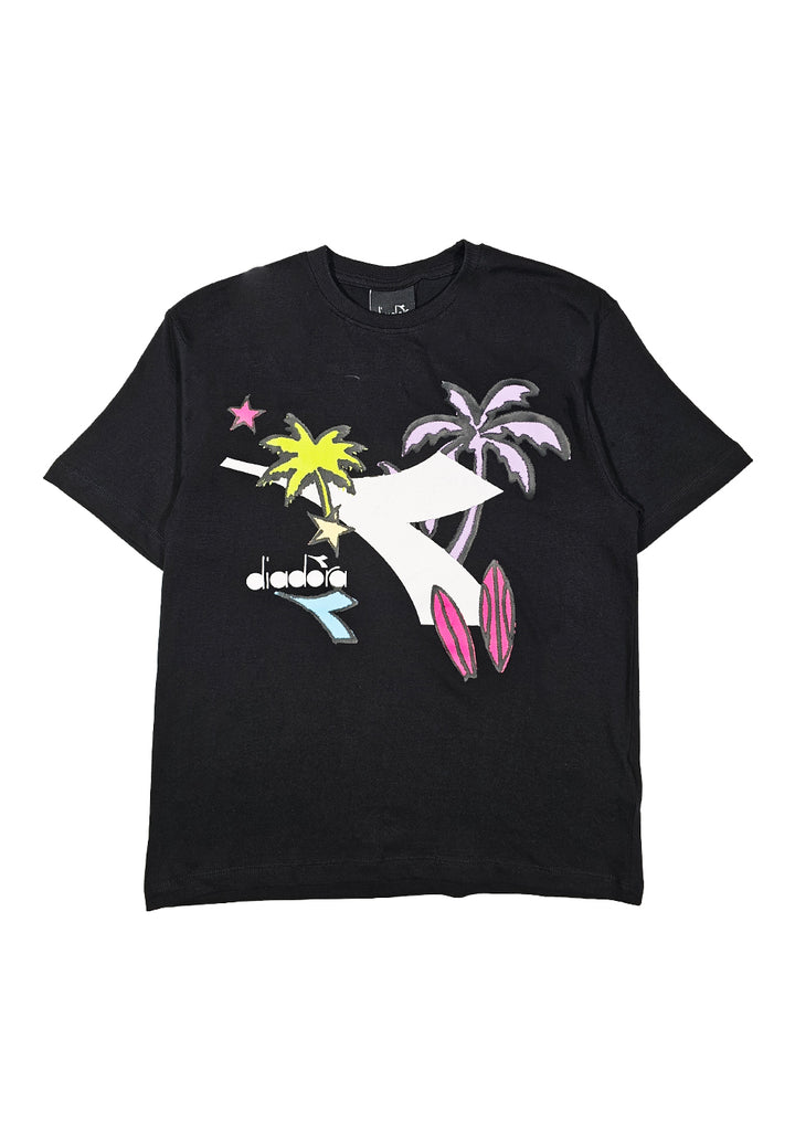 T-shirt nera per bambina - Primamoda kids