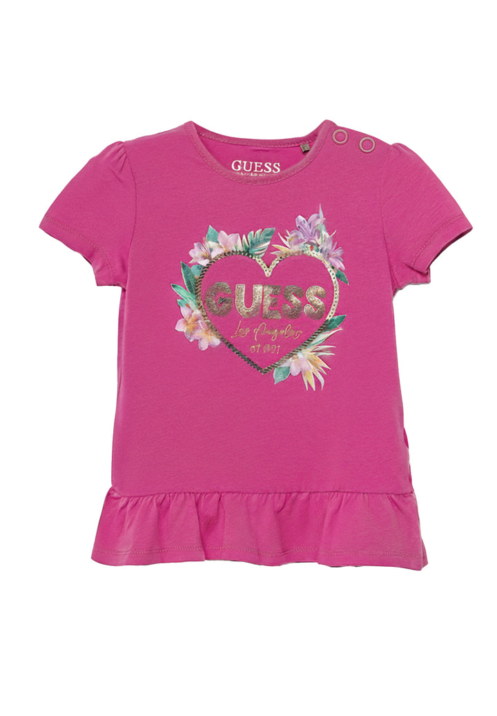 T-shirt fuxia per neonata