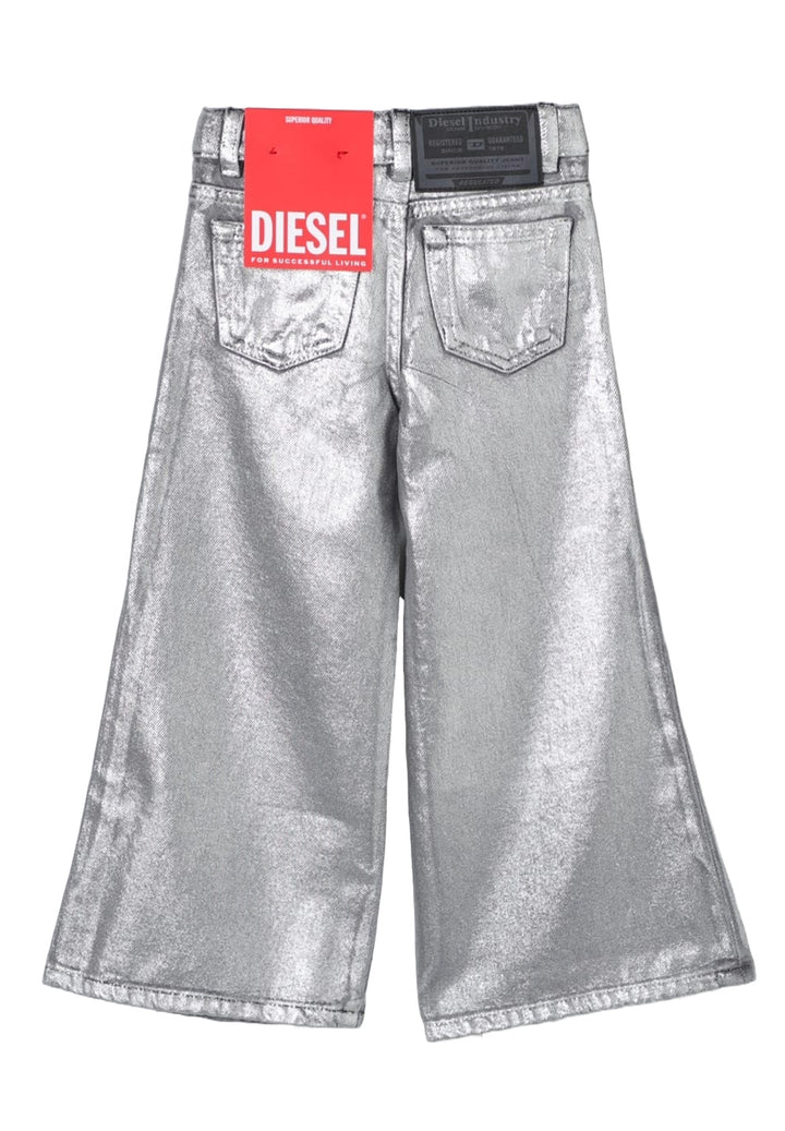 Jeans argento per bambina