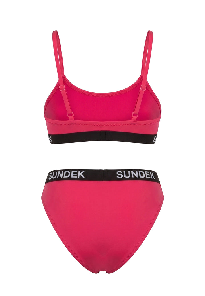 Costume bikini fuxia per bambina