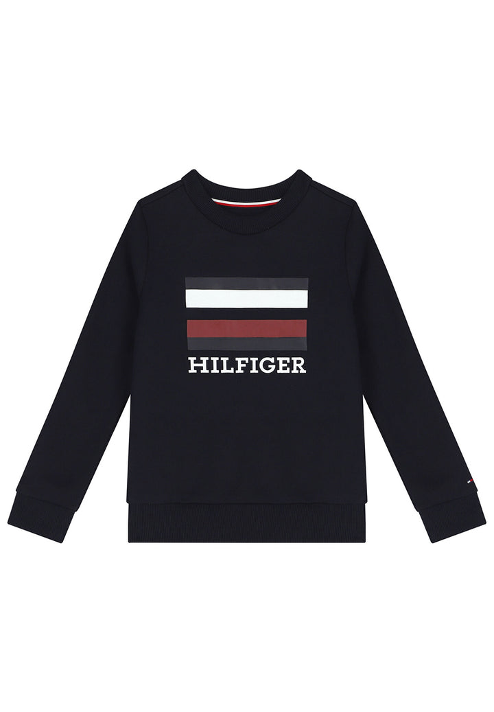 Navy blue crewneck sweatshirt for boys