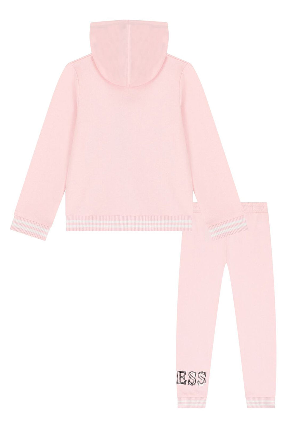 Completo felpa rosa per bambina