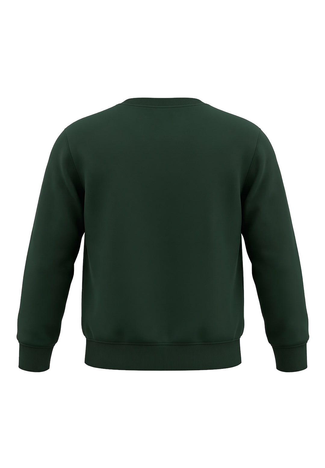 Felpa girocollo verde unisex