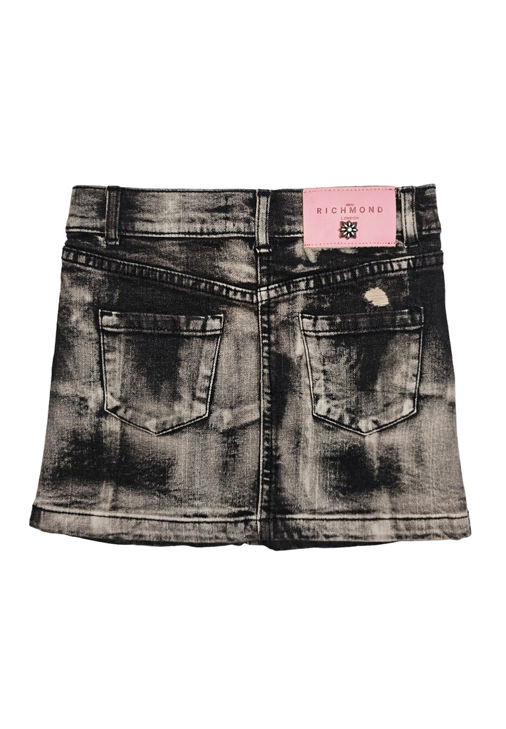 Gonna denim grigia per bambina