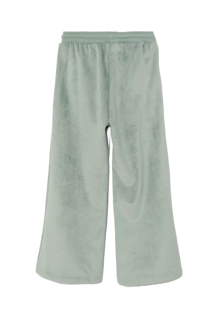 Completo felpa verde per bambina