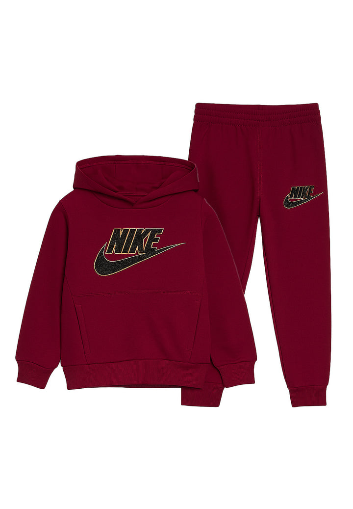 Completo felpa rosso per bambino