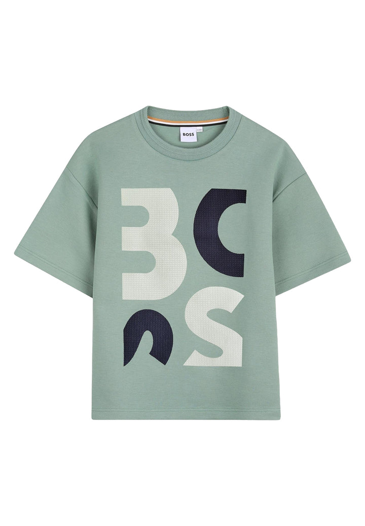 T-shirt verde per bambino