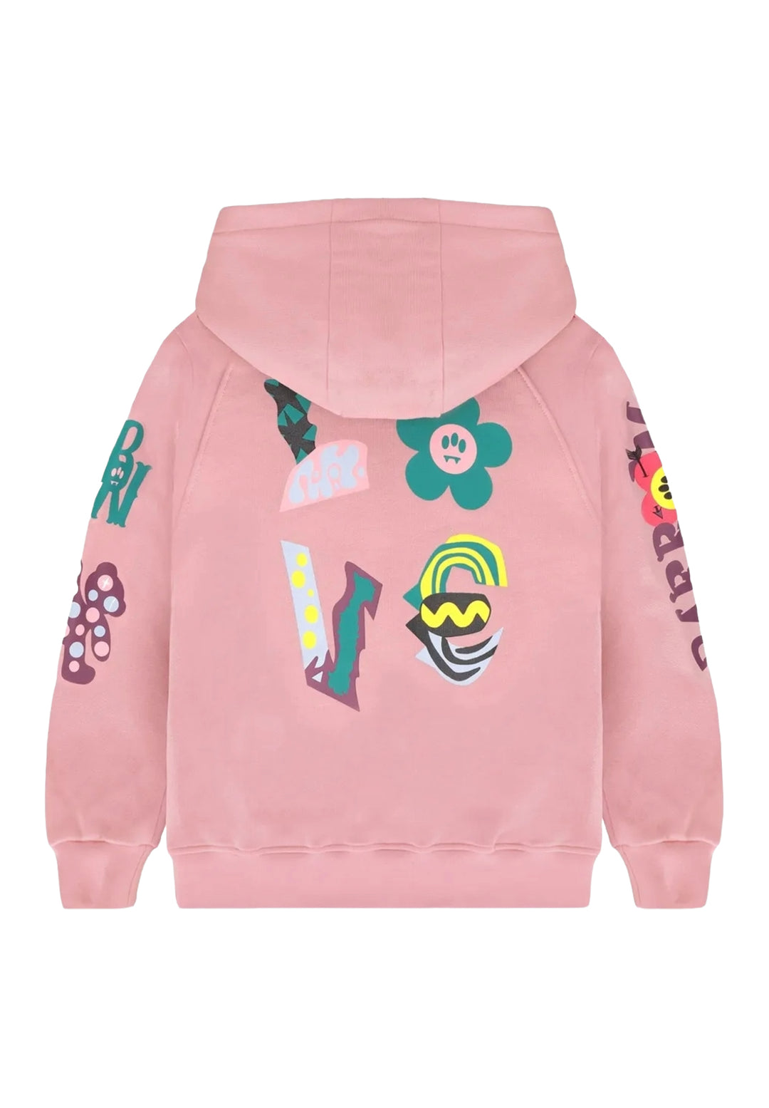 Felpa cappuccio rosa per bambina