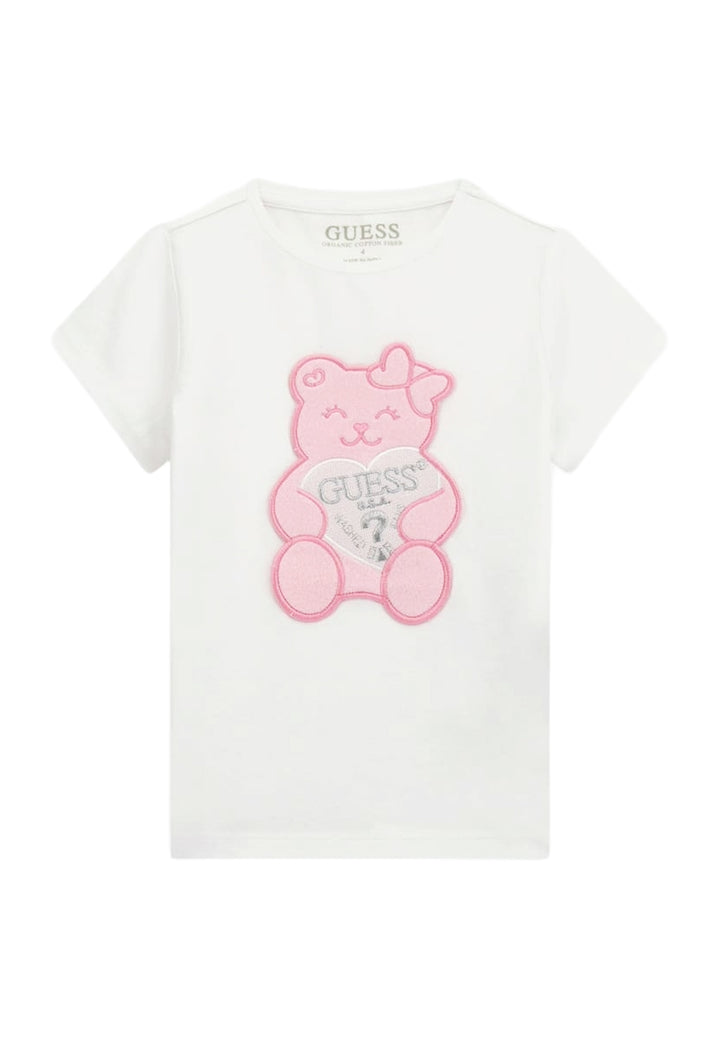 T-shirt bianca per neonata