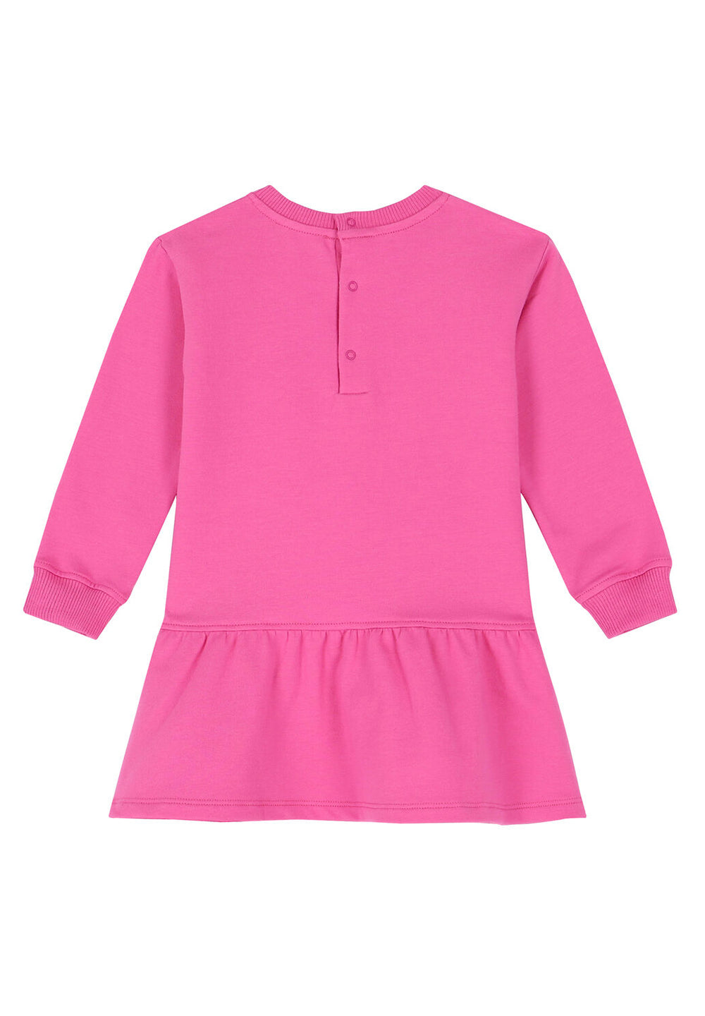 Fuchsiafarbenes Sweatshirtkleid für Mädchen