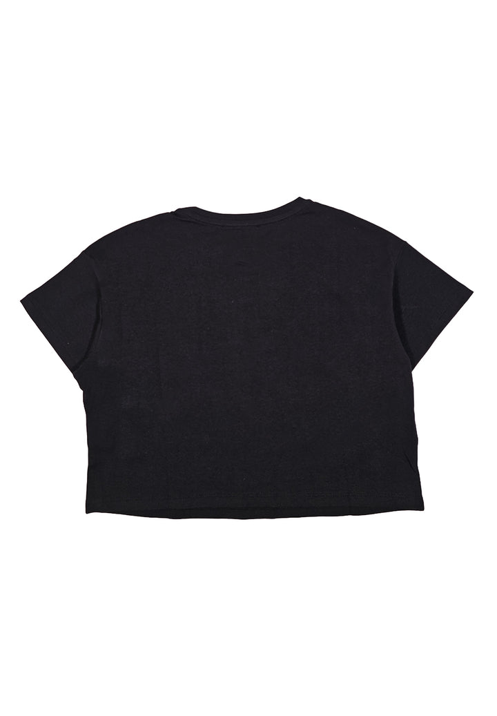 T-shirt nera per bambina