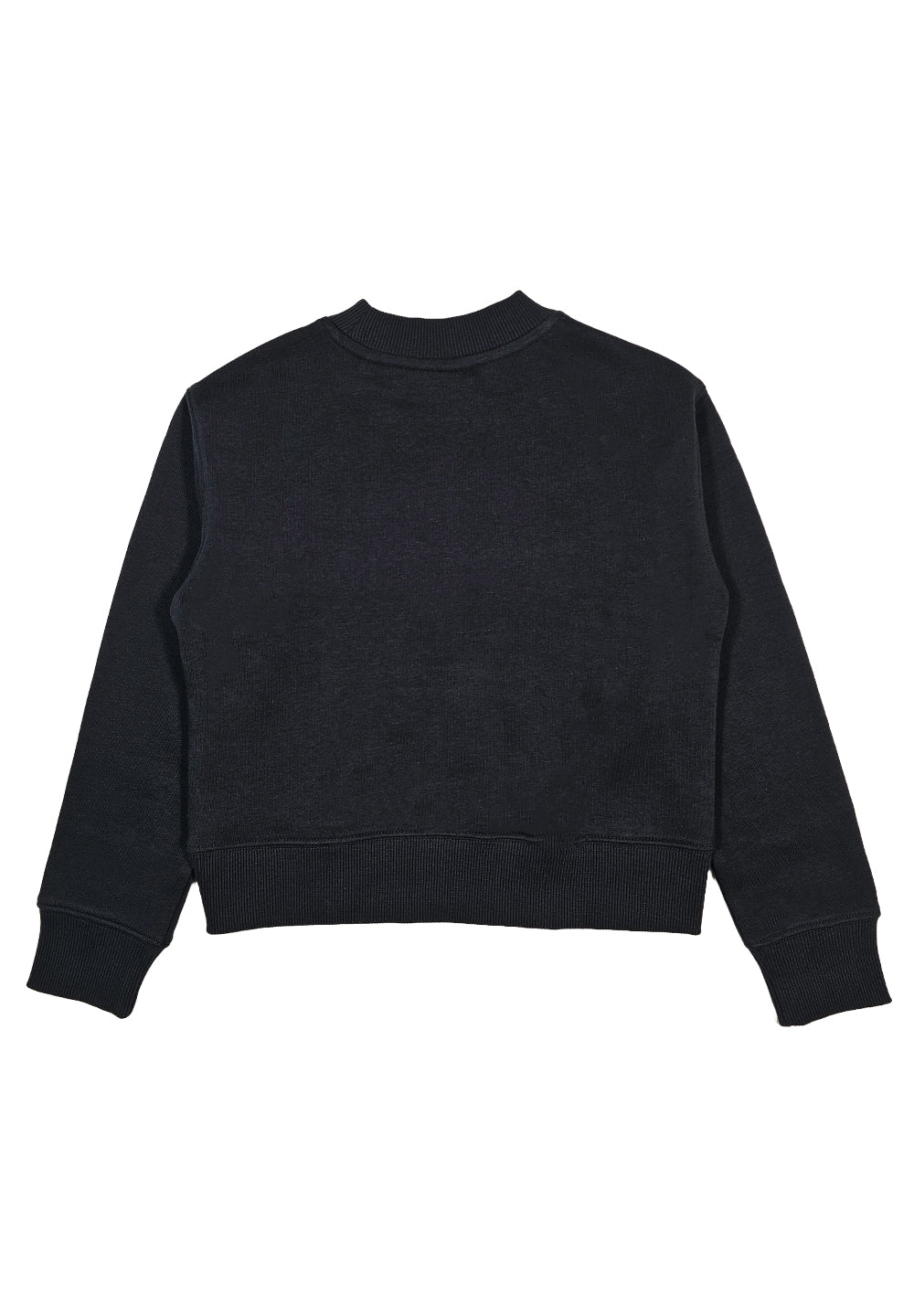 Black crewneck sweatshirt for girls