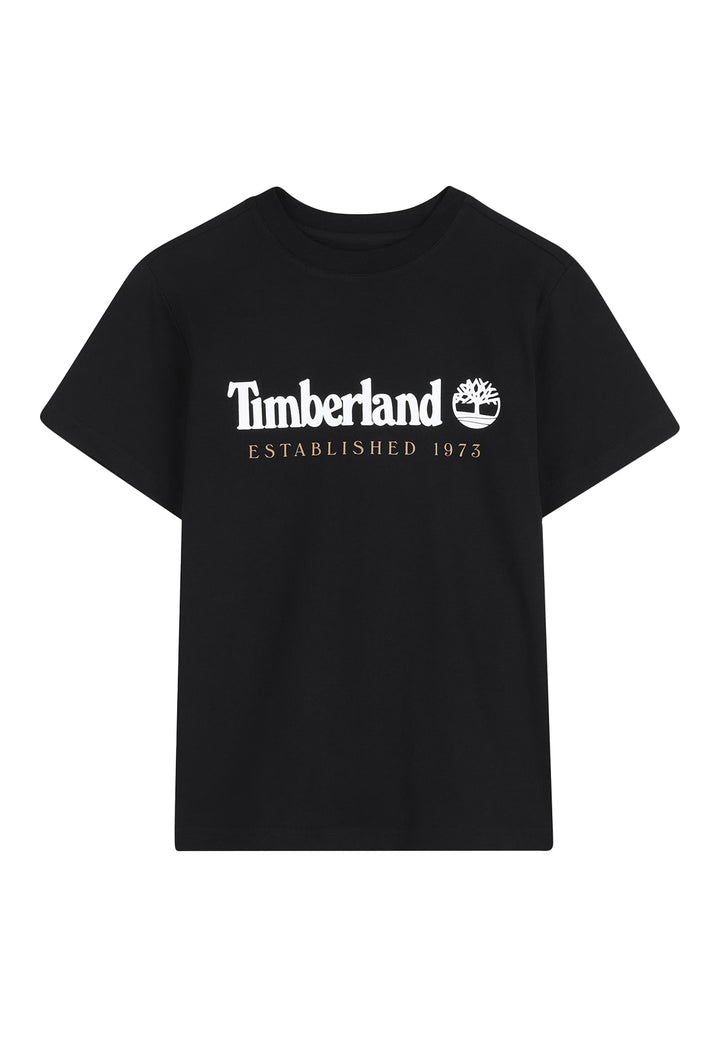 T-shirt nera per bambino