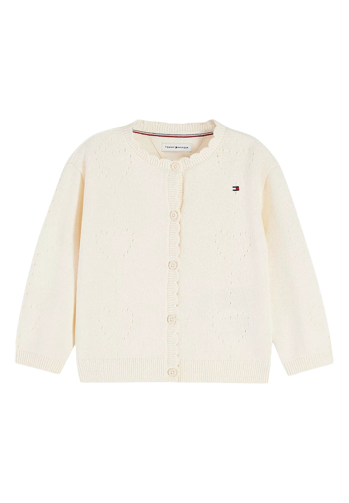 Cardigan crema per neonata