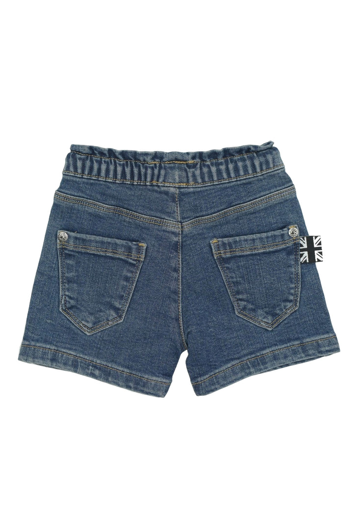 Bermuda denim blu per neonato