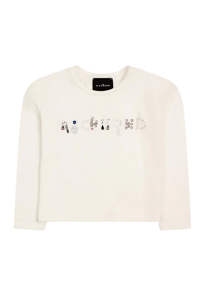 T-shirt bianca per bambina