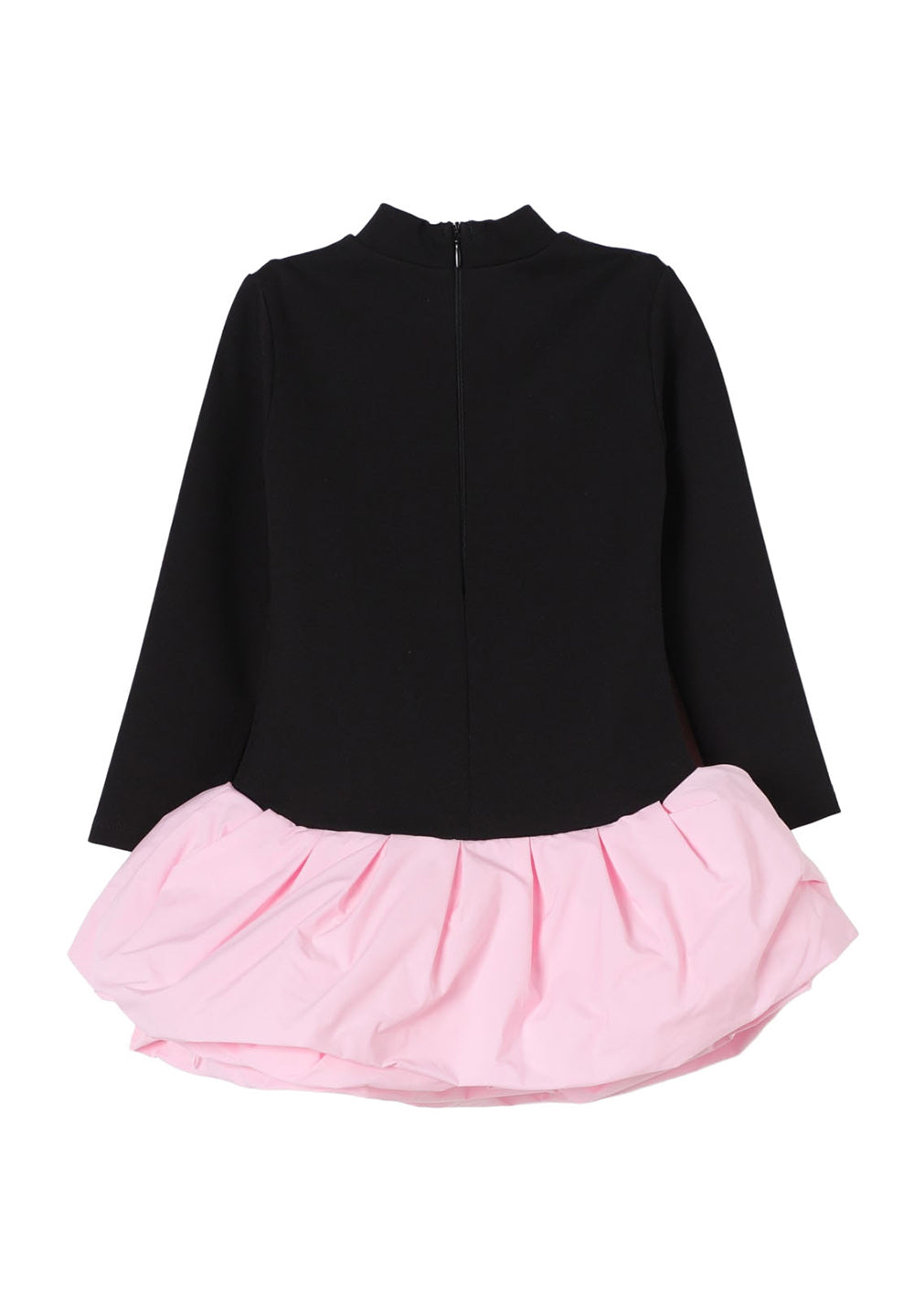 Vestito nero-rosa per bambina