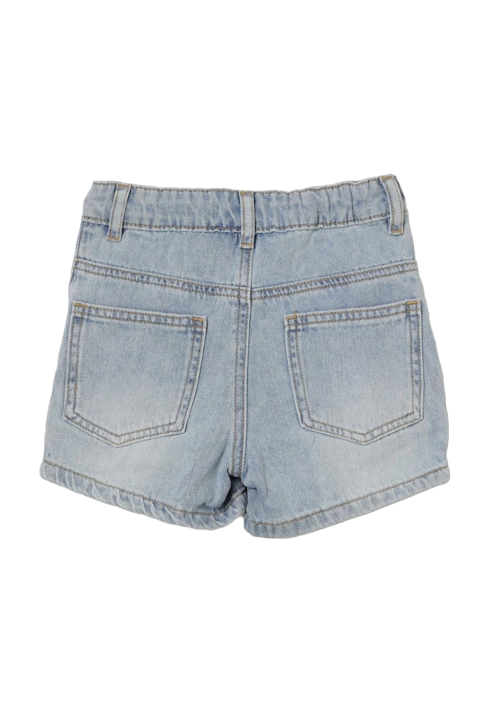 Short blu denim per bambina