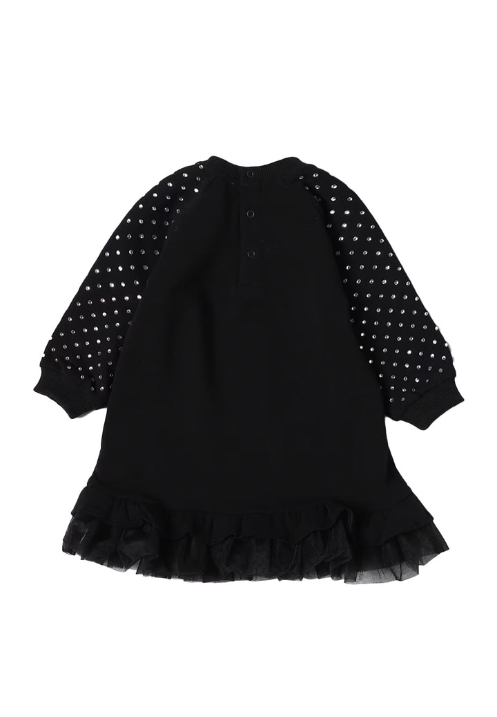 Schwarzes Kleid für kleines Mädchen