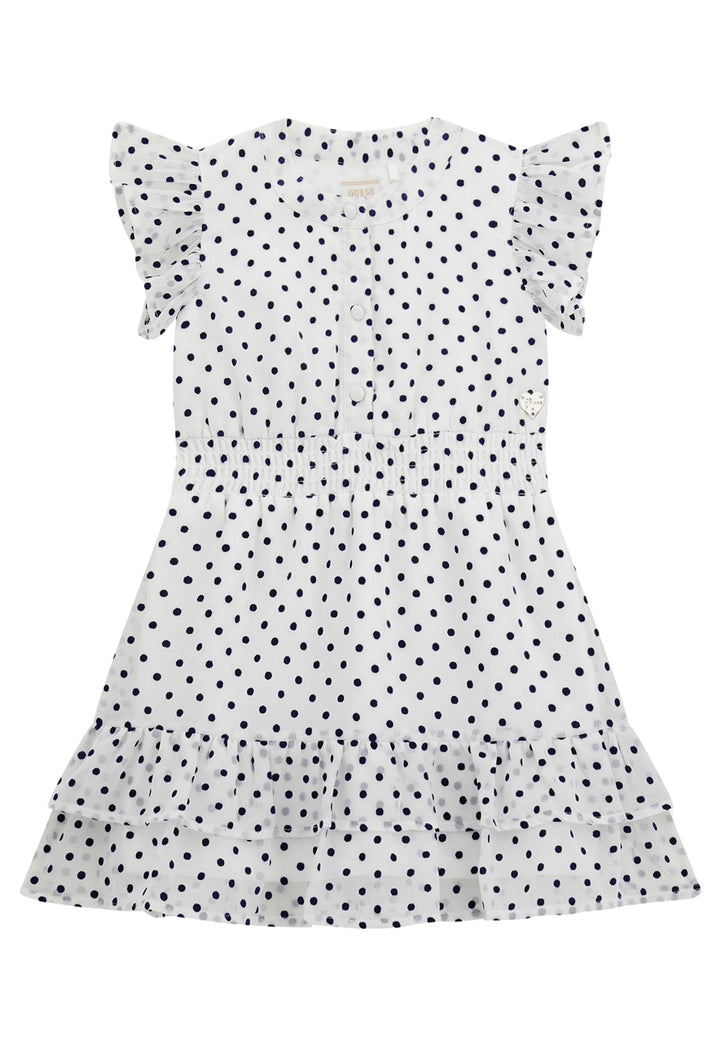 Vestito bianco-blu per bambina