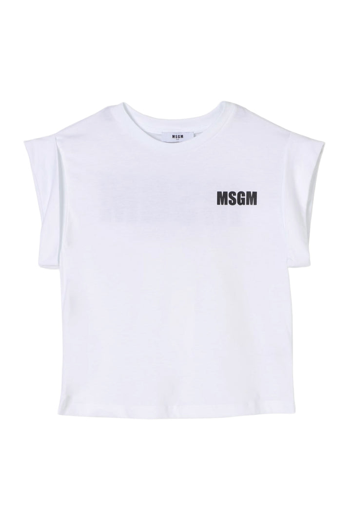 T-shirt bianca per bambina