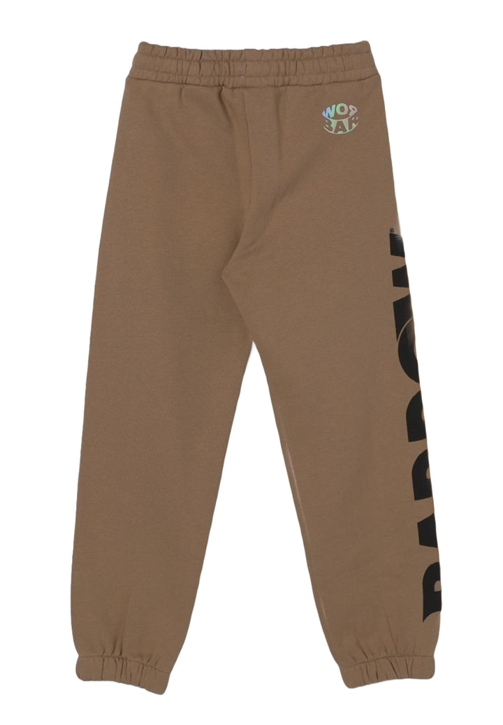 Pantalone felpa marrone per bambino